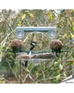 Bolmso - Transparentes Vogelfutterhaus für ans Fenster ✔️ Einfache Montage - Sicherer Halt dank 3 starken Saugnäpfen ✔️ Vögel beobachten ➤ Online kaufen bei Hoezo-Kado