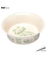 Catkins - Keramik-Katzennapf mit Comic-Katzenmotiv