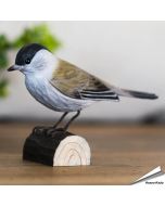 Mönchsgrasmücke (Sylvia atricapilla) | Handgeschnitzt | Online kaufen - Hoezo-Kado