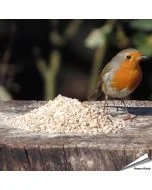 Hochwertiges Wildvogelfutter von Aniculis speziell für kleine Vogelarten ✔️ Mit Sonnenblumenkernen und gehackten Erdnüssen ✔️ Ganzjährig füttern ➤ Bestelle auf www.hoezo-kado.de