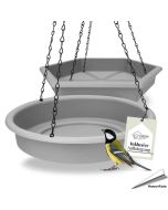 Futtertisch und Wassertränke für Wildvögel zum aufhängen - www.hoezo-kado.de