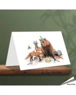Geburtstagskarte - Mit Wildtier-Motiven - Von Hand gezeichnet - www.hoezo-kado.de