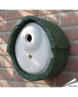 Holzbeton Nistkasten oval - 32mm (grün)