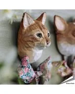 Kleiderhaken - Rote Hauskatze