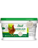 HÜHNER Land Kieselgur - Naturprodukt für Geflügel ✔️ Für Stall, Garten oder Hof ✔️ Bindet Feuchtigkeit zuverlässig ✔️ Angenehmes Stallklima ✔️ Jetzt kaufen bei Hoezo-Kado