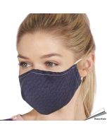 Wiederverwendbarer Mundschutz - schwarze Würfel