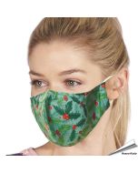Wiederverwendbarer Mundschutz - Stechpalme und Beere