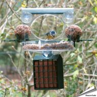 Bolmsö Birdfeeder Deluxe PLUS- Fenster-Futterhaus für Gartenvögel