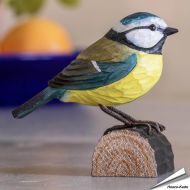 Houtgesneden vogel - Pimpelmees - DecoBird