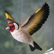 DecoBird - Fliegender Stieglitz