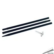 Pfahl für Futtersäulen (schwarz)