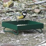 Metall-Grundfuttertisch für Wildvögel (grün)