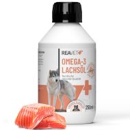ReaVET Omega-3 Lachsöl für Hunde, Katzen & Pferde (250ml)