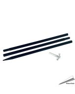 Pfahl für Futtersäulen (schwarz)