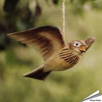Feldlerche (Alauda arvensis) | Handgeschnitzt - Vogel