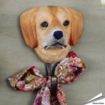 Golden Retriever Kleiderhaken aus Holz - Hoezo-Kado