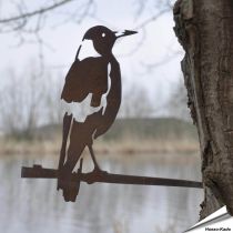 Metalbird - Flötenvogel (Cortenstahl)