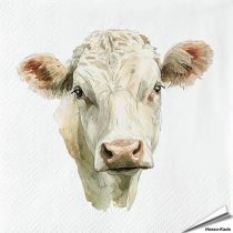 Hochwertige 3-lagige Servietten mit Rind-Motiv ✔️ Bringe das Landleben auf den Tisch ✔️ FSC-zertifiziert, biologisch abbaubar ➤ Bestelle bei Hoezo-Kado