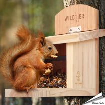 Futterhaus für Eichhörnchen | FSC-zertifiziertes Massivholz | Hoezo-Kado