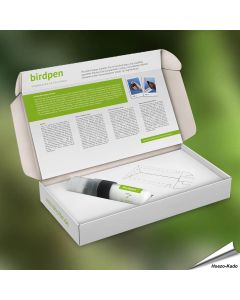 Verhindere Vogelschlag mit dem Birdpen ✔️ Unsichtbare UV-Markierung für Glas ✔️ Einfach, effektiv & wetterfest ➤ Jetzt online bestellen bei Hoezo-Kado.de