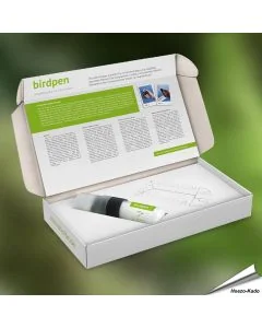 Verhindere Vogelschlag mit dem Birdpen ✔️ Unsichtbare UV-Markierung für Glas ✔️ Einfach, effektiv & wetterfest ➤ Jetzt online bestellen bei Hoezo-Kado.de