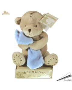 Button Corner - Knüffelbär mit Decke (blau)