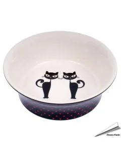 Catkins - Keramische drink- en voerbak (Silhouet)