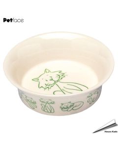 Catkins - Keramik-Katzennapf mit Comic-Katzenmotiv