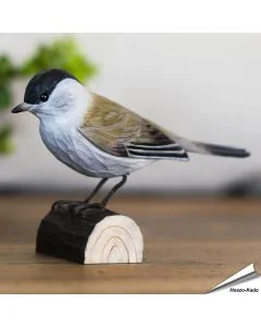 Mönchsgrasmücke (Sylvia atricapilla) | Handgeschnitzt | Online kaufen - Hoezo-Kado