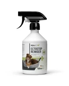 EctoStop Reiniger für Hunden, Katzen und andere Haustiere ✔️ Gegen Flöhe und Milben ✔️ Schutz & Hygiene für dein Zuhause ✔️ Bestelle jetzt direkt im Hoezo-Kado Shop