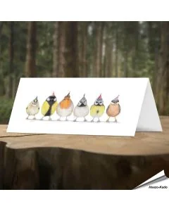 Geburtstagskarte - Mit Wildvogel-Motiv - Von Hand gezeichnet - www.hoezo-kado.de