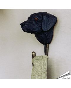 Holz-Kleiderhaken mit einem Labrador Retriever - Wildlife Garden