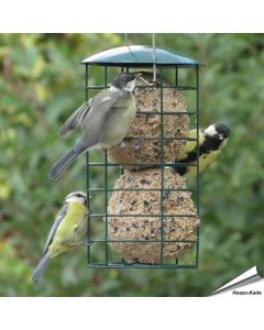 Aniculis Meisenknödelspender für Riesen-Meisenknödel ✔️ Langlebiger, pulverbeschichteter Stahl ✔️ Für kleine und mittelgroße Gartenvögel ✔️ Bestelle im Hoezo-Kado Webshop