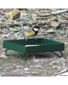 Metall-Grundfuttertisch für Wildvögel (grün)
