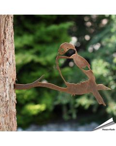 Metallvogel - Haussperling (Cor-Ten-Stahl)