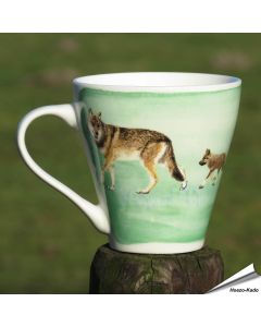 Tasse - Wolf mit Welpen - Myrte