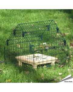 Verstellbarer Schutzkäfig MultiChoice für Futtertische und Schalen ✔️ Pulverbeschichtet ✔️ Effektiver Schutz gegen grosse Vögel ➤ Bestelle direkt aus www.hoezo-kado.de