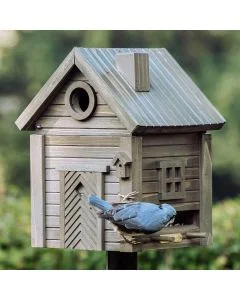 Multiholk Grüne Umbra - Wildlife Garden ✔️ Nistkasten und Futterhaus in einem ✔️ Für kleine Gartenvögel ✔️ Inspiriert nach skandinavischem Design ➤ Hoezo-Kado