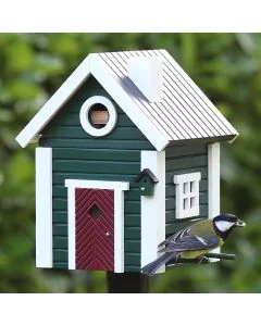 Multiholk Jagdhaus von Wildlife Garden ✔️ Nistkasten und Futterhaus in einem ✔️ Für kleine Gartenvögel ✔️ Inspiriert nach skandinavischem Design ➤ Kaufe bei Hoezo-Kado