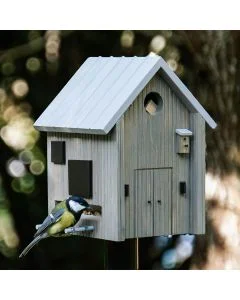 Multiholk Modern Nordic - Wildlife Garden ✔️ Nistkasten und Futterhaus in einem ✔️ Für kleine Gartenvögel ✔️ Inspiriert nach skandinavischem Design ➤ Bestelle bei Hoezo-Kado