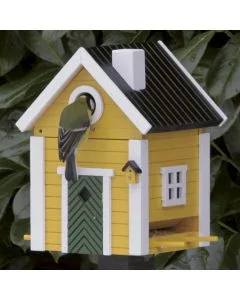 Multiholk - Villa ✔️ Nistkasten und Futterhaus in einem ✔️ Für kleine Gartenvögel ✔️ Inspiriert nach skandinavischem Design ➤ Kaufe günstig bei Hoezo-Kado