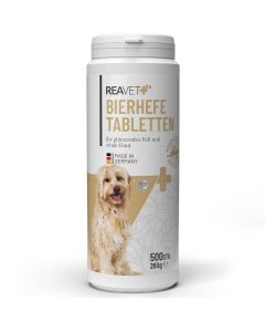 ReaVET Bierhefe Tabletten für Hunde (500 Stück)