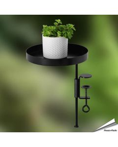 Runde Fensterbankhalterungen (M) - Schwarz