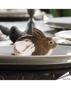 Serviettenring - Wildkaninchen | Naturgetreu bemalt | Hoezo-Kado