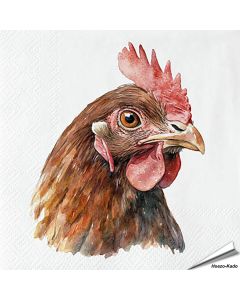 Servietten - Haushuhn | FSC | 20 St&uuml;ck | Hoezo-Kado