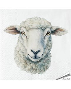 Hochwertige 3-lagige Servietten mit Schaf-Motiv ✔️ Bringe das Landleben auf den Tisch ✔️ FSC-zertifiziert, biologisch abbaubar ➤ Bestelle bei Hoezo-Kado