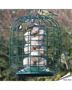  Meisenknödelspender XL mit Schutzkorb (grün)