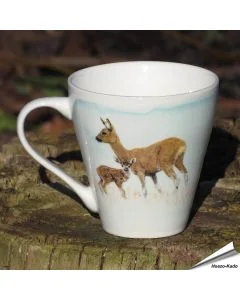 Tasse - Reh mit Rehkitz - Myrte