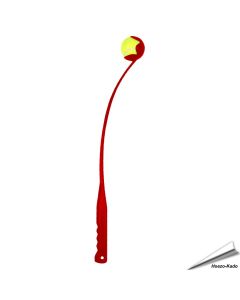 Ballschleuder für Tennisbälle - inkl. Ball (rot)