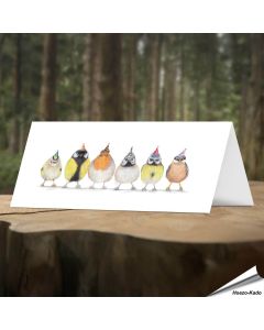 Geburtstagskarte - Mit Wildvogel-Motiv - Von Hand gezeichnet - www.hoezo-kado.de